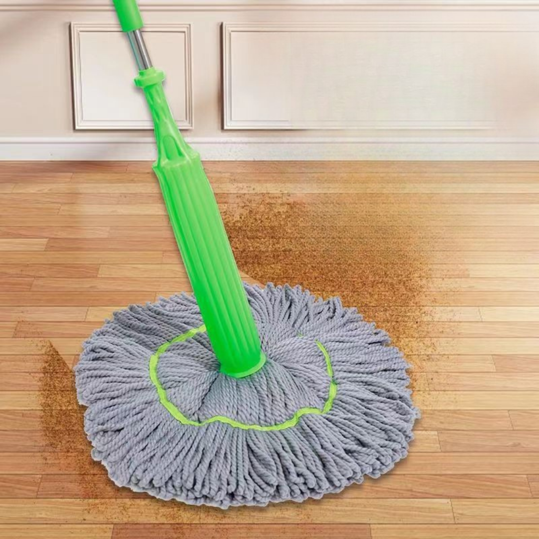 All-in-One Wet & Dry Floor Mop System with Self-Wringing Bucket – Fast-Drying Microfiber Cleaning Set for Tile, Hardwood, Laminate & Marble | Thomler