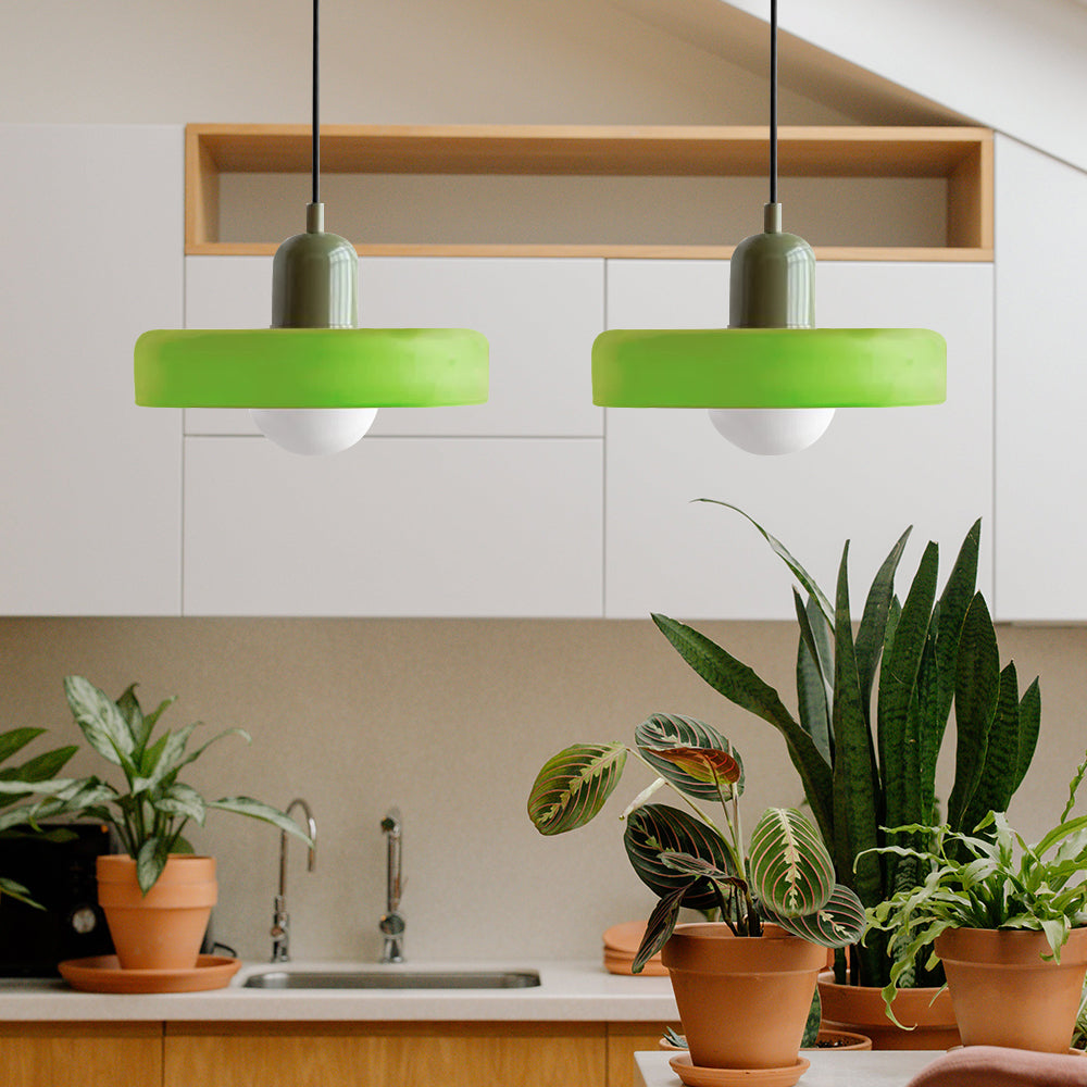 Pendant Light Glass Double Shade G9 35.0 cm Dining Room Kitchen Island Ceiling Fixture Modern Hanging Lamp | Thomler