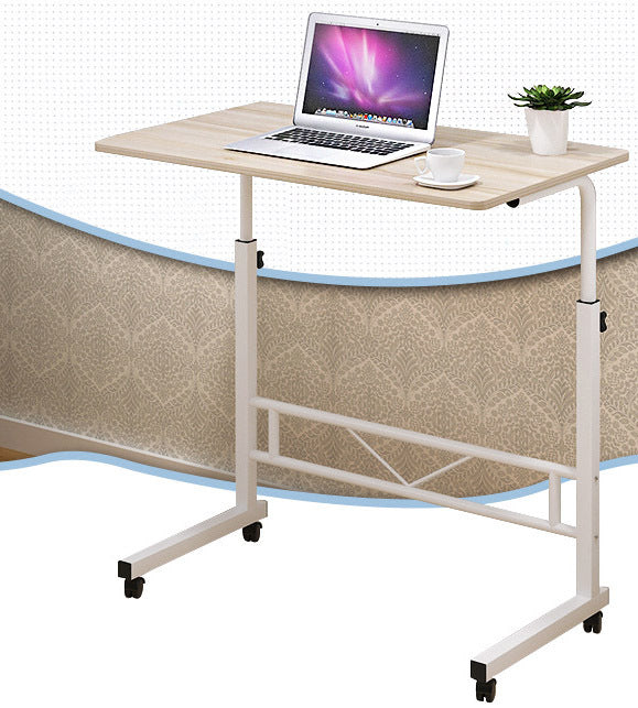 Laptop Table Steel Frame 60.0 cm x 40.0 cm Mobile Home Office Bedside Adjustable Height 70.0–88.0 cm Rolling Desk | Thomler