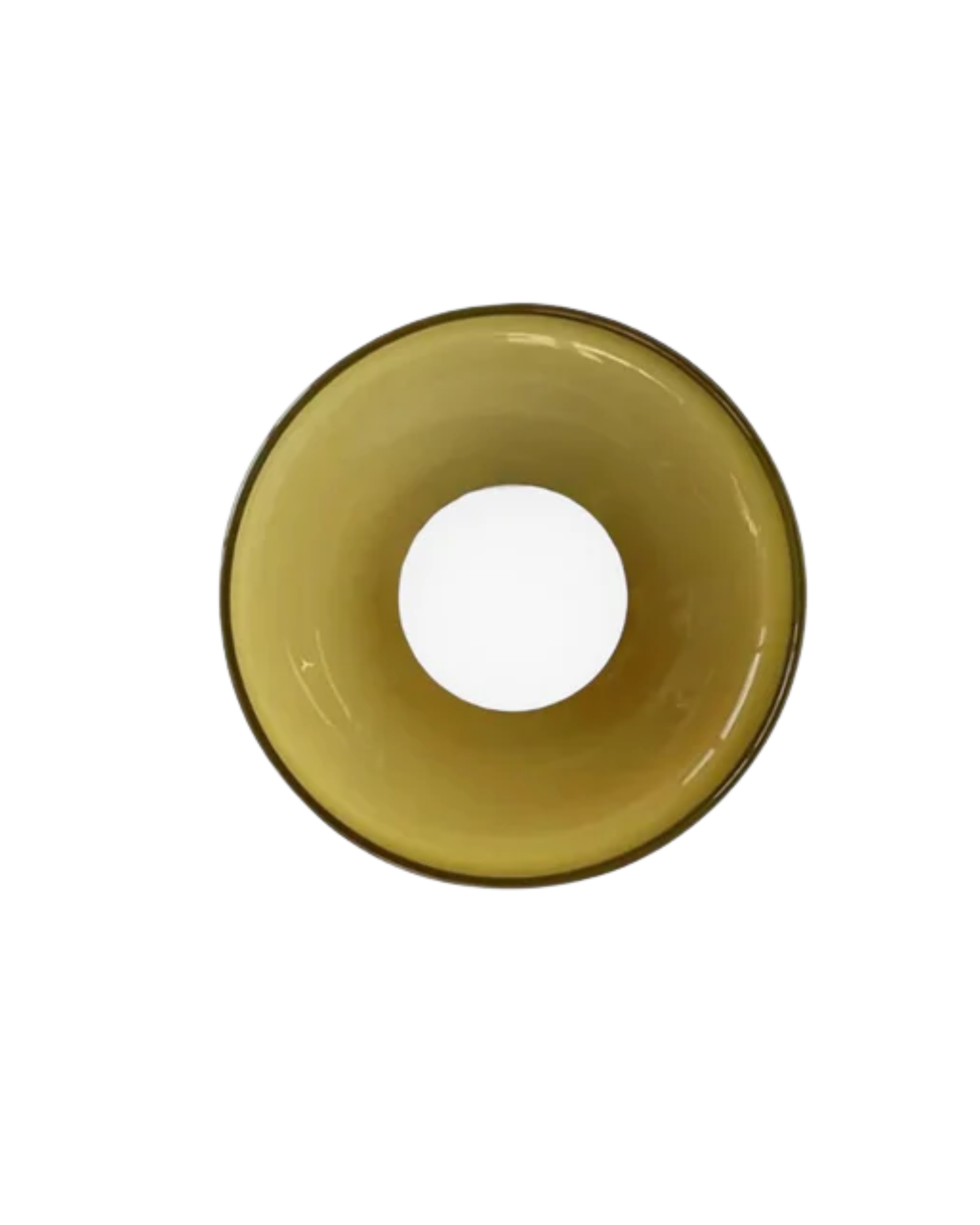 Moderne ronde plafondlamp van glas en ijzer – minimalistische designlamp voor woonkamer en slaapkamer met warme lichtkleur | Sansoti