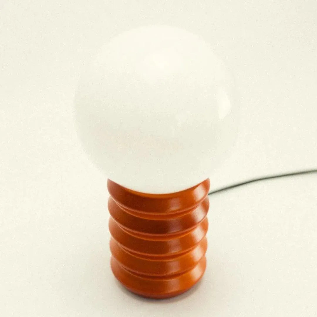 Table Lamp Solid Wood 28.0 cm Frosted Glass Globe Green Bedroom Bedside Retro Accent Mood Lighting Decorative Lamp | Thomler