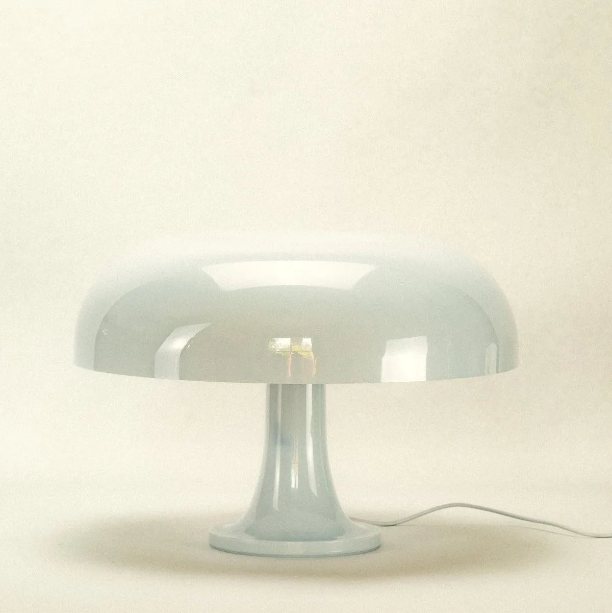 Table Lamp Acrylic 32.0 cm (12.6") White Bedroom Nightstand Mood Lighting Mushroom Design Ambient Living Room Lamp | Thomler