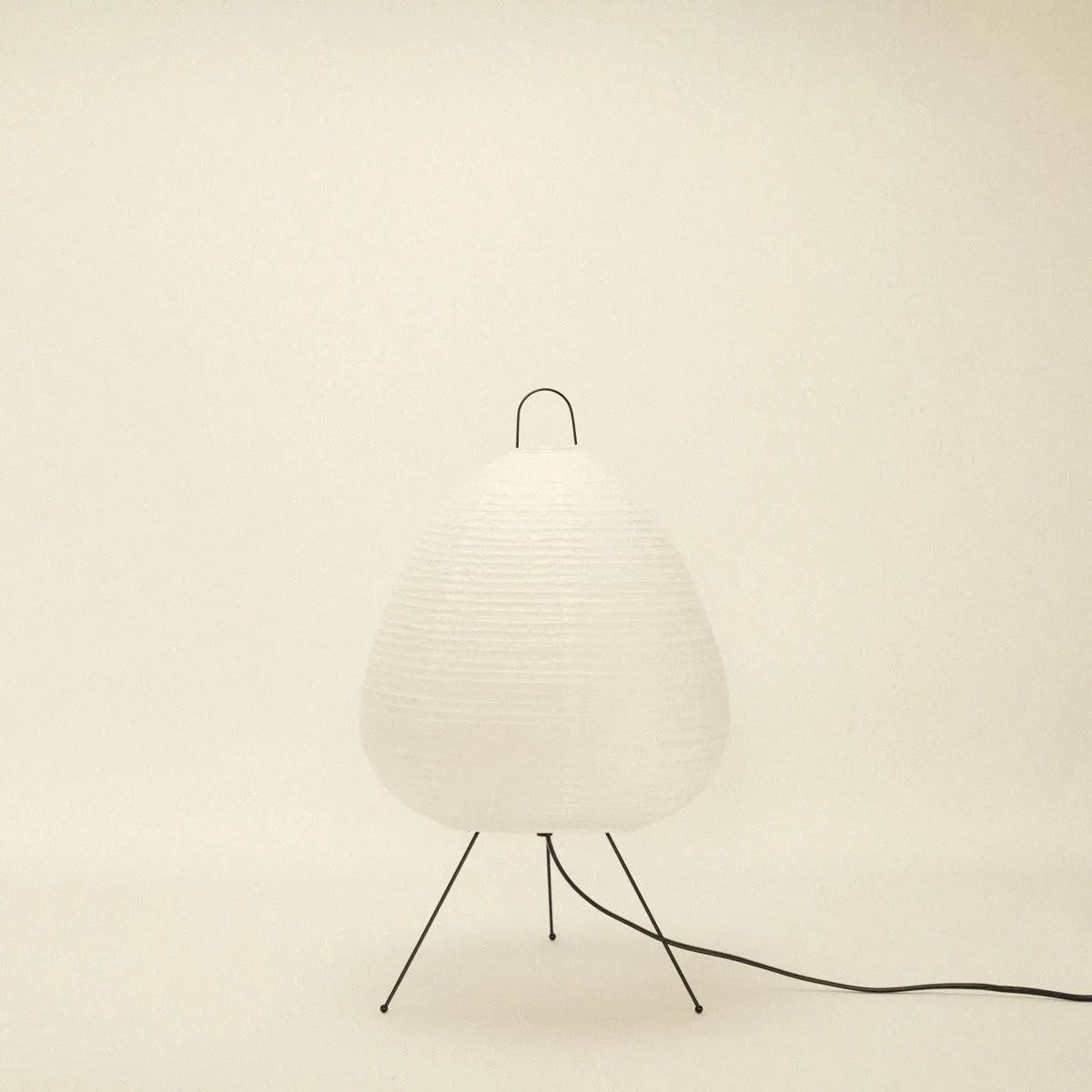 Table Lamp Rice Paper 28.0 cm White Bedroom Ambient Lighting Japanese Minimalist Desk Side Table Mood Light | Thomler