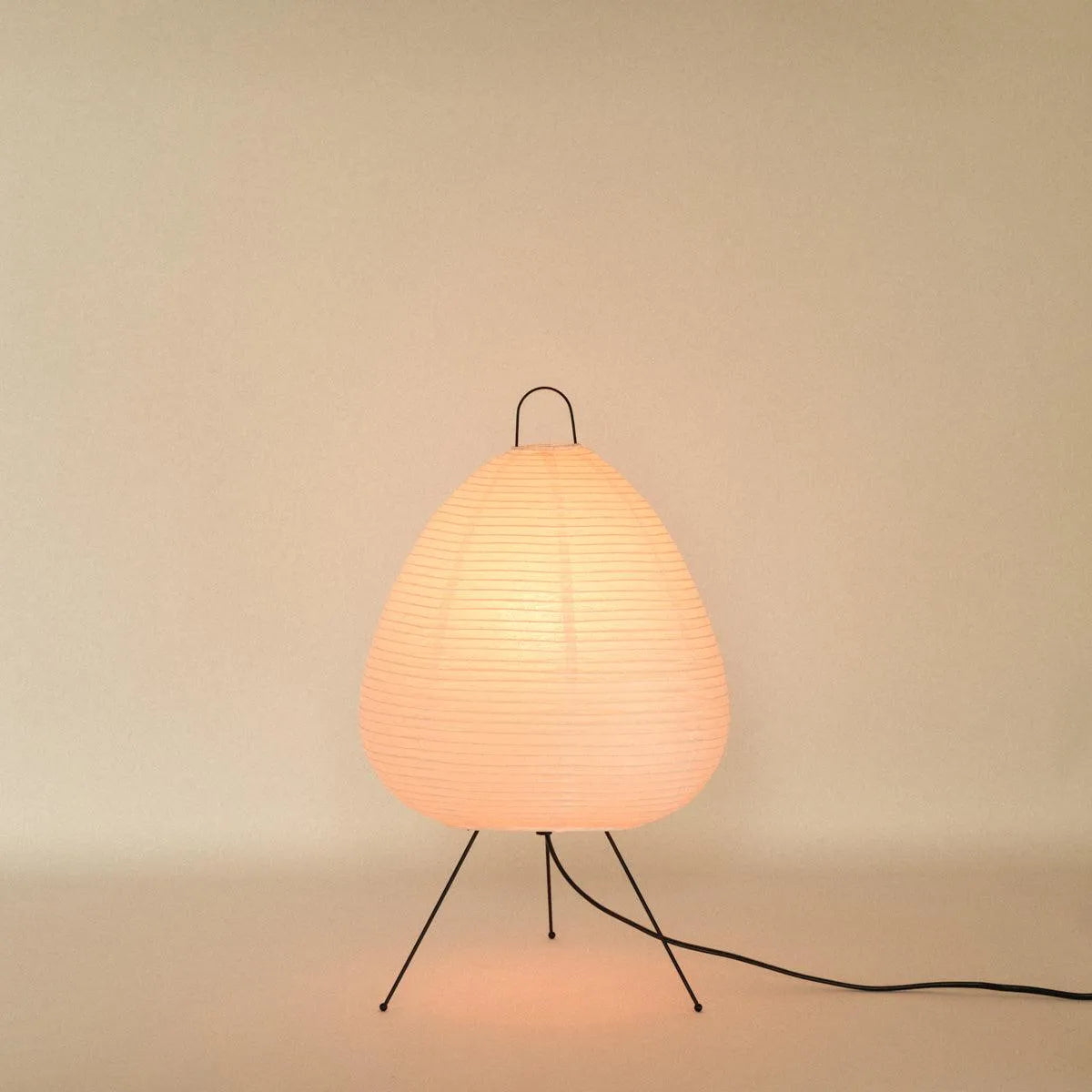 Table Lamp Rice Paper 28.0 cm White Bedroom Ambient Lighting Japanese Minimalist Desk Side Table Mood Light | Thomler