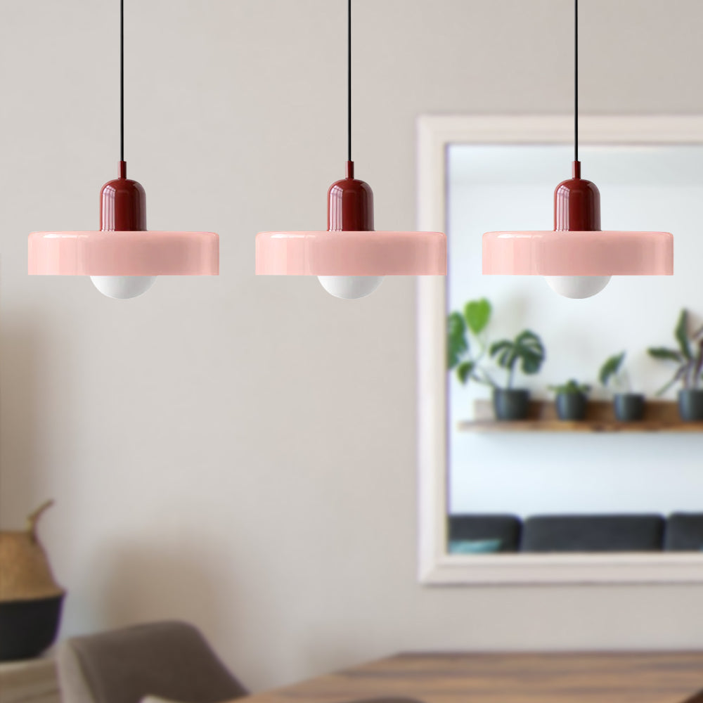Pendant Light Glass Shade 30.0 cm Bedroom Bedside Hanging Lamp Modern Minimalist Nordic Style Adjustable Ceiling Light | Thomler