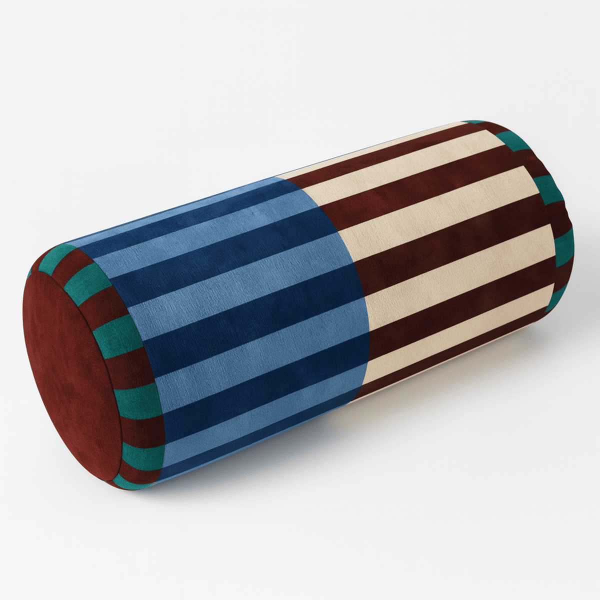 Cylindrical Bolster Cushion with Plush Cover – Neck & Lumbar Support for Bed, Couch & Decor | Thomler