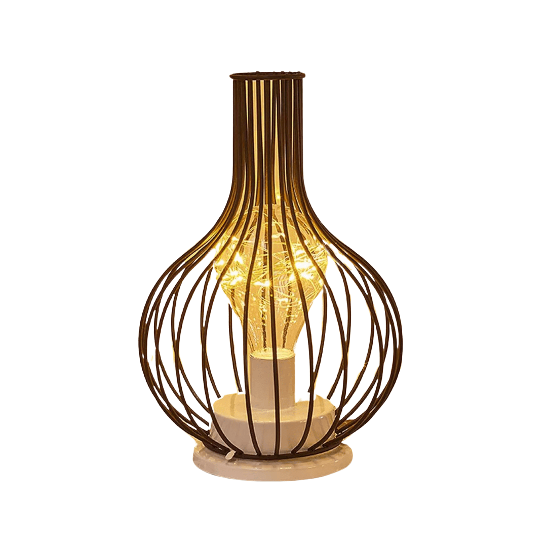 Table Lamp Steel Wireless LED Ambient Lighting Dining Table Bedside Lamp Modern Decorative Light | Thomler