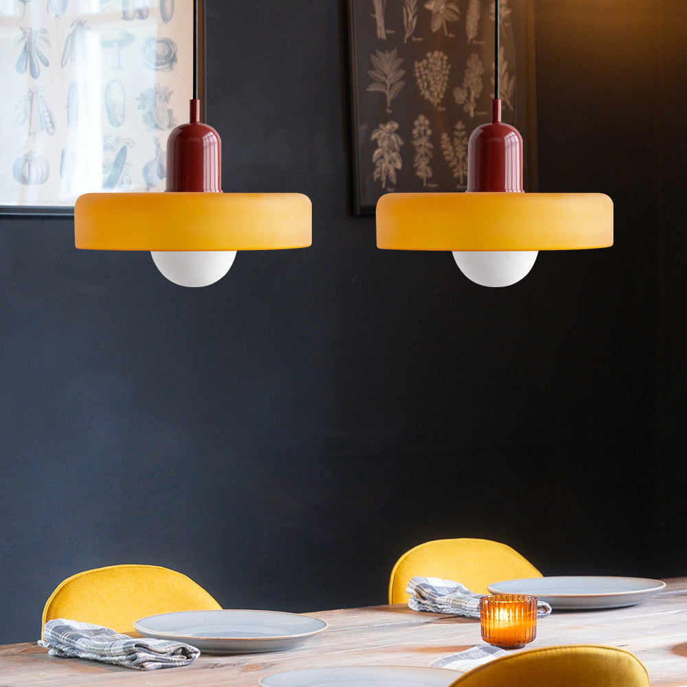 Pendant Light Glass Double Shade G9 35.0 cm Dining Room Kitchen Island Ceiling Fixture Modern Hanging Lamp | Thomler