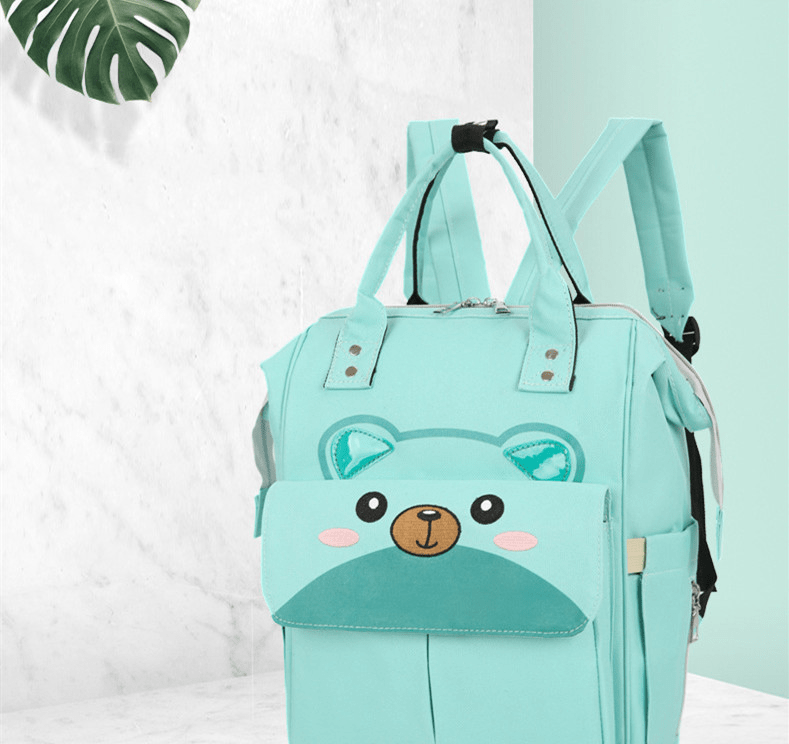 Multi-Pocket Baby Backpack with Insulated Bottle Holders & Stroller Straps for Travel | Thomler