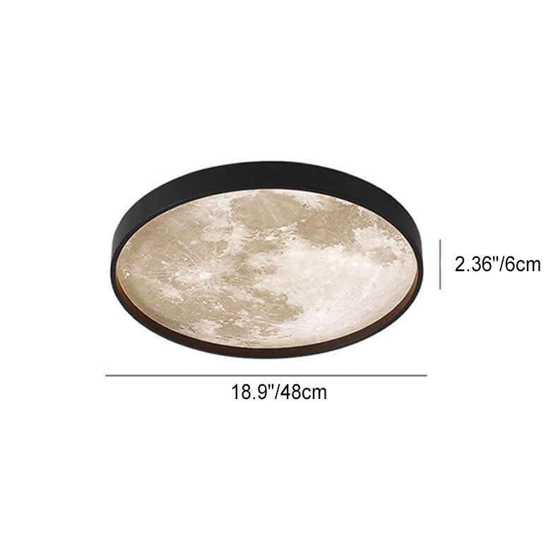LED Flush Mount Ceiling Fixture with Remote Control - Acrylic Disc Overhead Panel for Bedroom, Kitchen, Hallway | Thomler