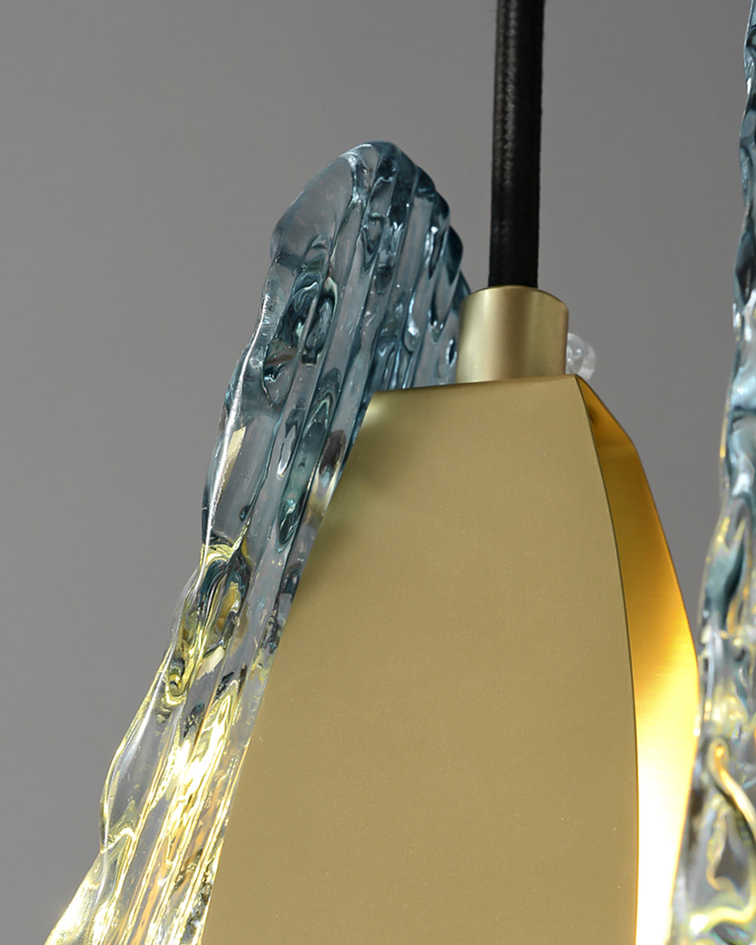 Chandelier Art Glass 19 Lights 95W Blue Peacock Dining Room Living Room Statement Lighting | Thomler