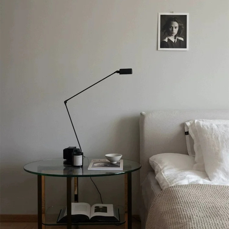 Articulated Metal Task Light with Dual-Segment Arm & Dimming Control | Thomler