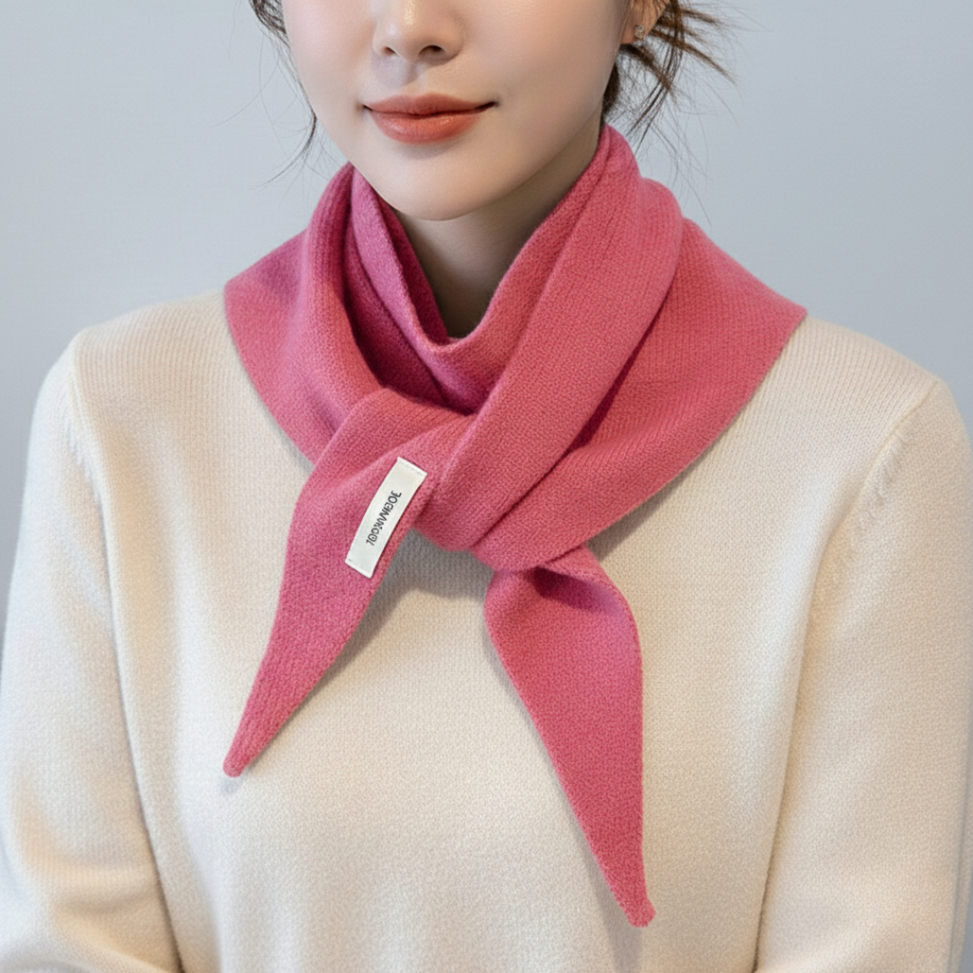 Cozy Triangular Knit Neck Wrap – Lightweight Wool Head Covering for Everyday Layering & Wind Protection – Compact Slip-On Accessory for | Thomler