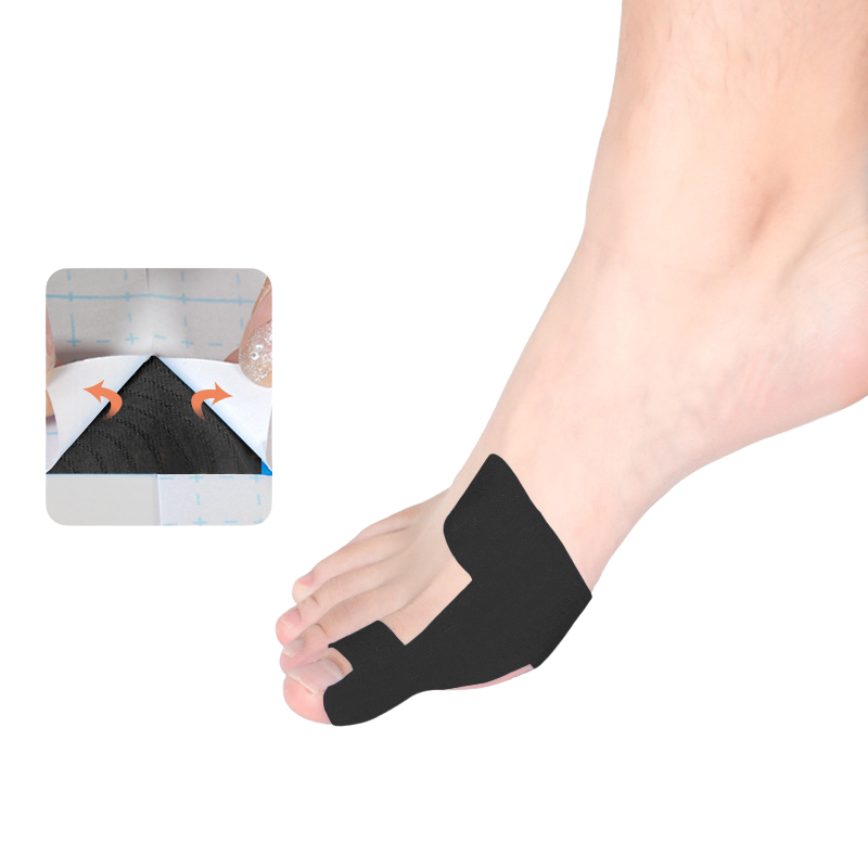 Cotton Toe Alignment Strips for Bunion Relief – 80-Count Precut Tape Set for Daily Big Toe Support & Comfort in Shoes | Thomler