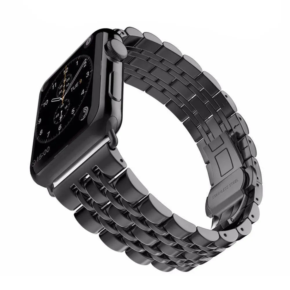 Metal Band and Protective Case Bundle for 38-44mm Apple Watch | Thomler