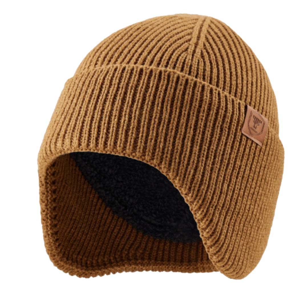 Fleece-Lined Knit Hat with Ear Flaps for Winter Outdoor Activities – Thermal Beanie for Skiing, Hiking, Cycling | Thomler