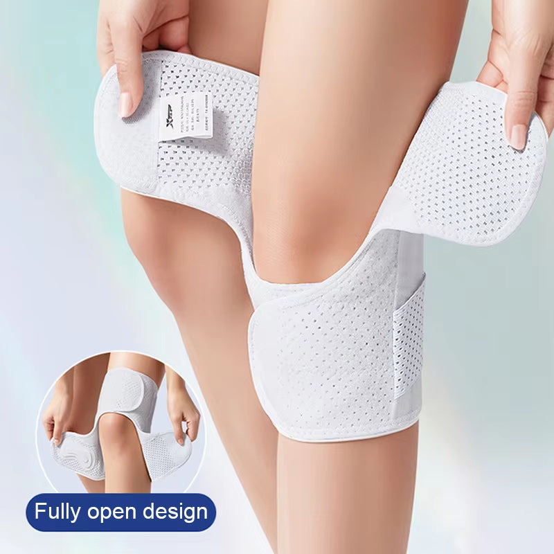 Adjustable Compression Knee Sleeve with Hook-and-Loop Support System for Running, Sports & Daily Stability | Thomler