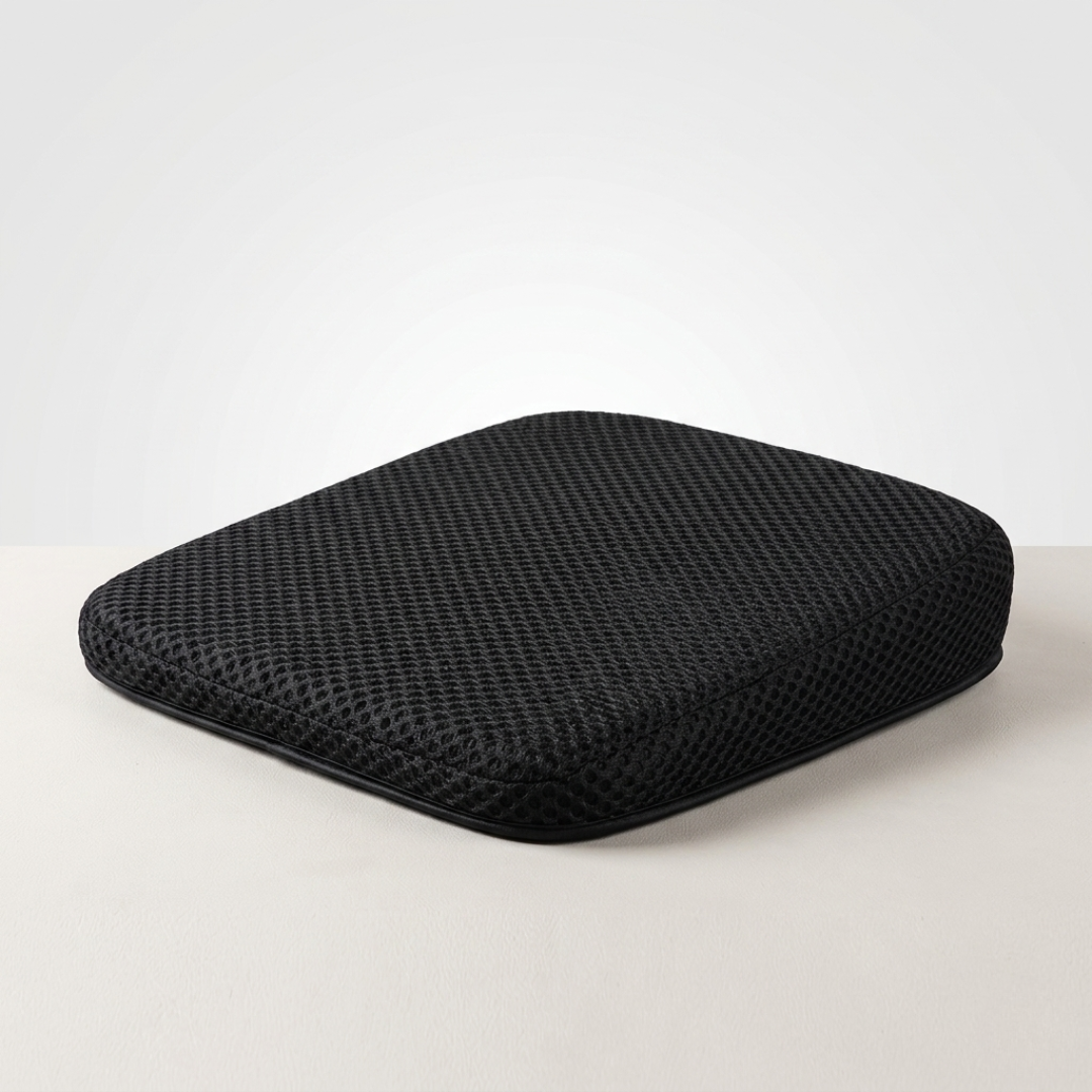 Elevated Car Seat Cushion with Airflow Honeycomb Design for Driver Comfort & Posture Support | Thomler