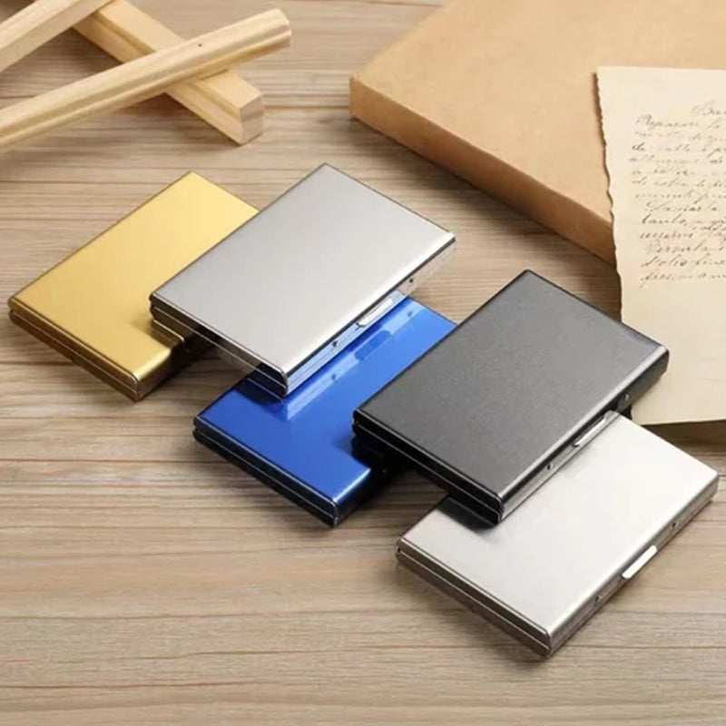 Slim Metal Card Holder with RFID Blocking Technology for Credit Cards & Cash | Thomler