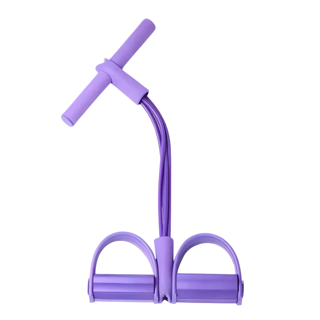Resistance Band Pedal Exerciser with Foam Handles for Full-Body Strength Training at Home & Travel | Thomler
