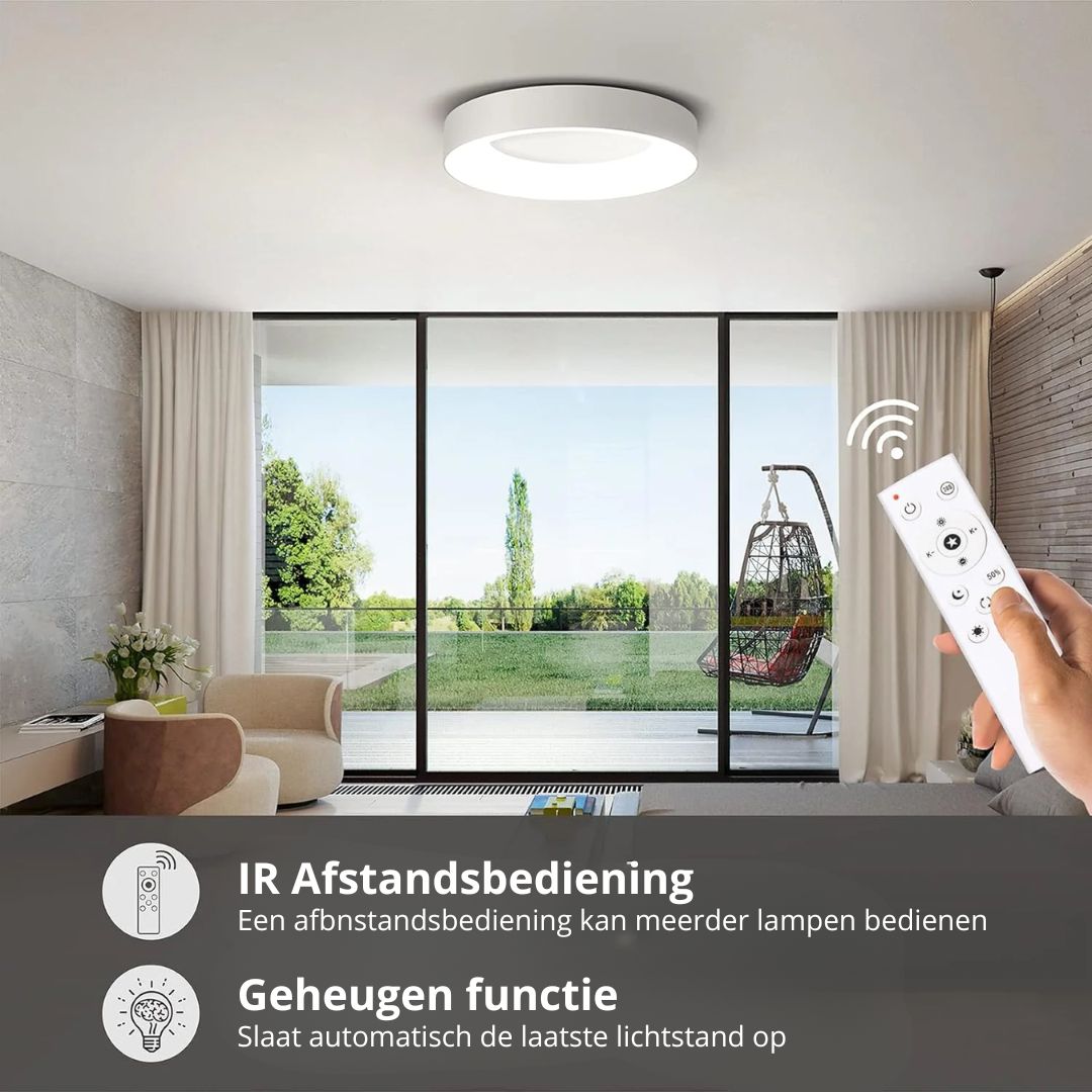 Ceiling Light Iron Acrylic LED Flush Mount Low Ceiling Bedroom Hallway Living Room Modern Round Lighting Fixture | Thomler