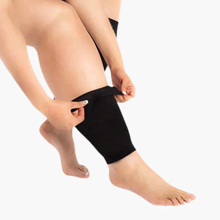 Compression Leg Sleeves for Circulation Support & Swelling Relief | Open-Toe Graduated Compression Calf Sleeves for Edema | Breathable | Thomler