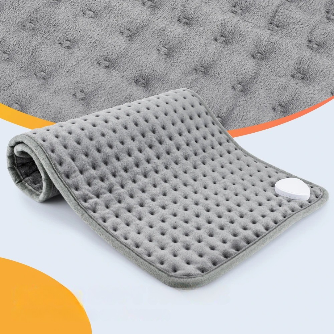 Electric Heating Pad 24×12 in with 9 Heat Settings & Auto-Shutoff Timer for Back, Neck, Shoulders, Legs | Microplush Comfort Wrap for Cold | Thomler
