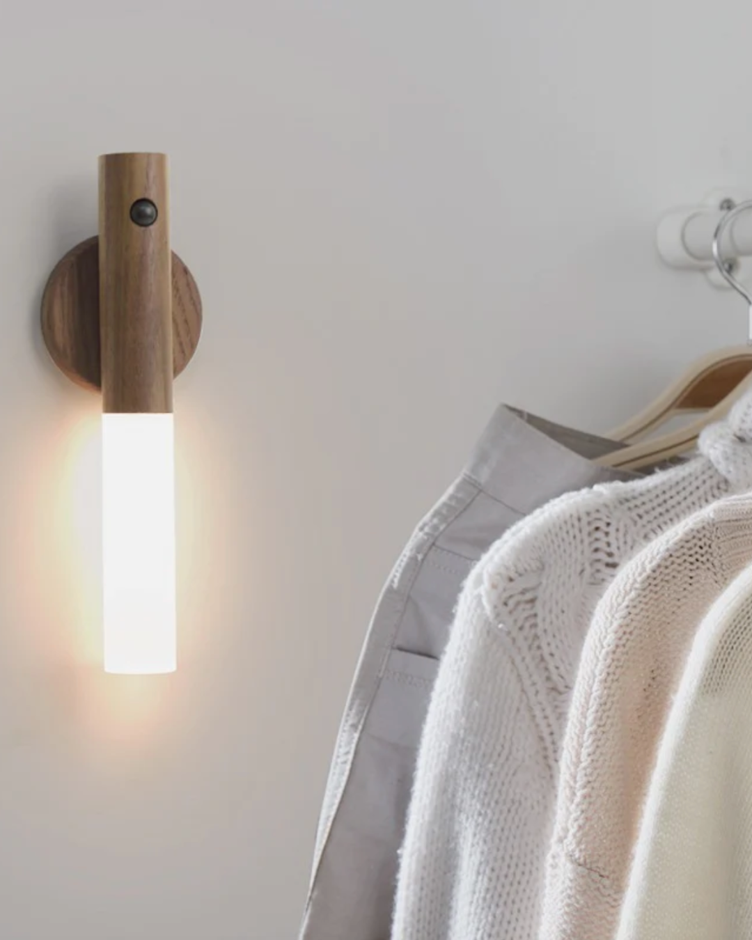 Motion Sensor Wall Light with Rechargeable Battery & Detachable Flashlight Mode for Hallways Bedrooms Stairs Cordless Wireless LED Sconce Ma | Thomler