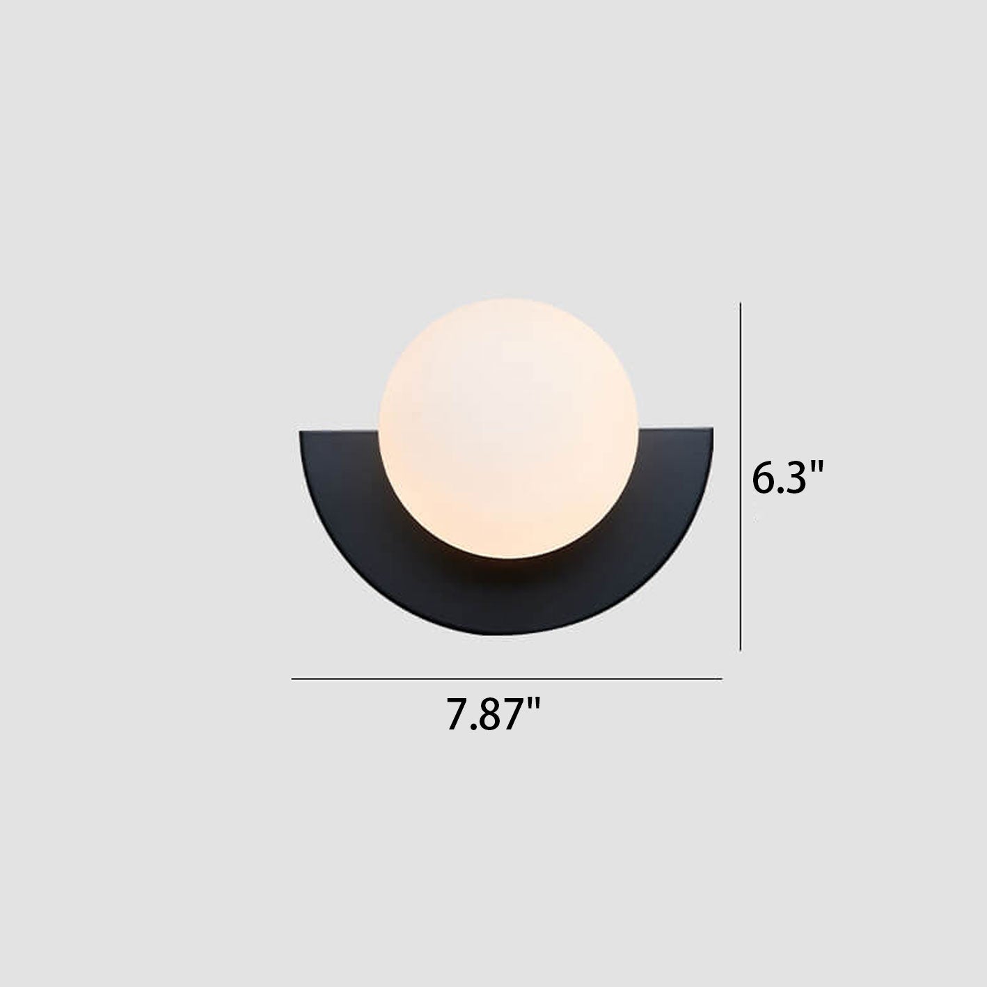 Wall Lamp Iron Glass 7.9 in Modern Living Room Bedroom LED G9 Fixture Black White Pink Yellow Green Red | Thomler
