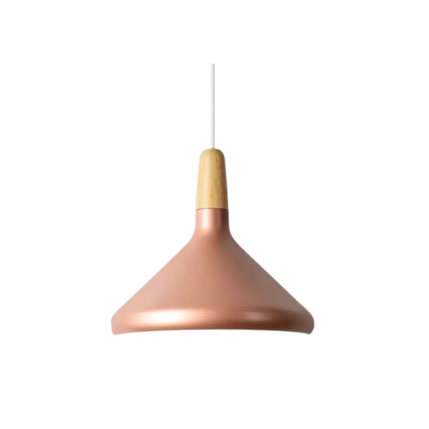 Pendant Light Aluminium Wood E27 White Dining Room Kitchen Island Scandinavian Ceiling Lighting | Thomler