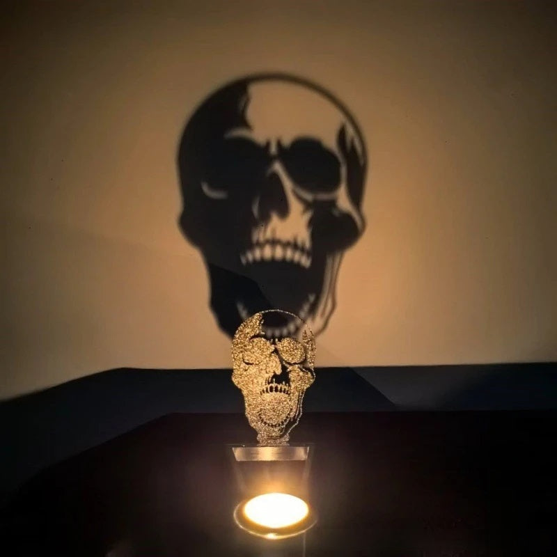 Spooky Metal Candle Holder with Sculptural Details for Seasonal and Everyday Home Decor | Thomler