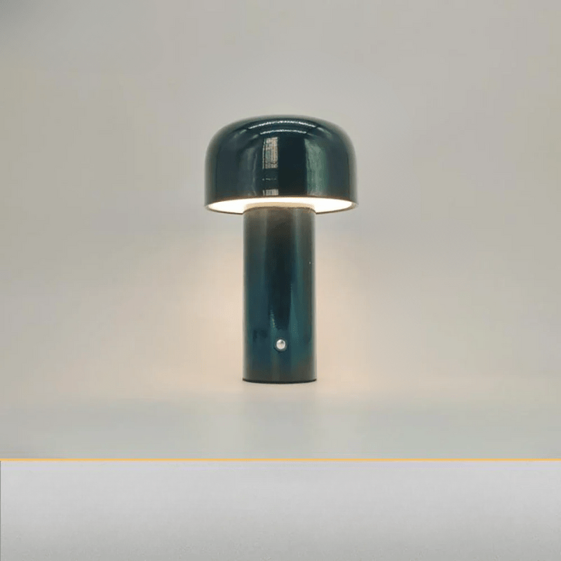 Table Lamp Plastic 25.0 cm Yellow Wireless Bedside Mood Lighting USB Rechargeable LED Mushroom Accent Light | Thomler