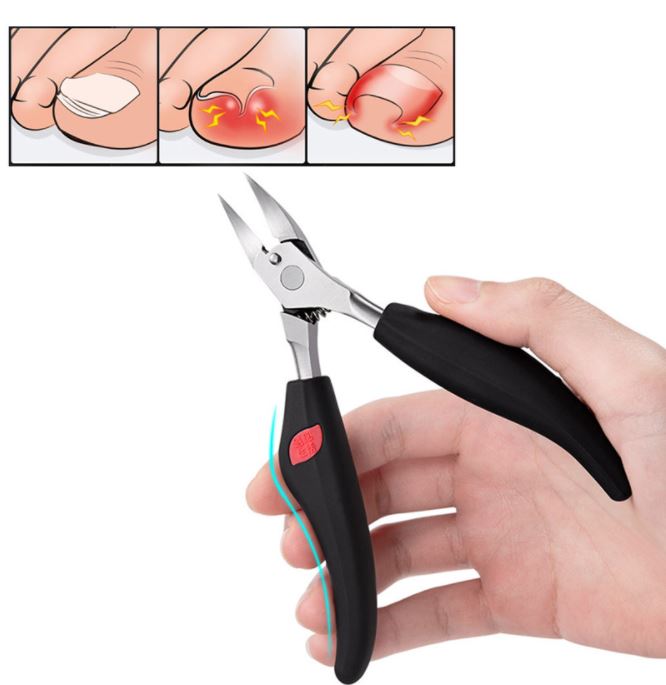 Heavy-Duty Toenail Clipper for Thick Nails Ingrown Nails Curved Blade Ergonomic Grip Stainless Steel Precision Trimmer Foot Care Tool | Thomler
