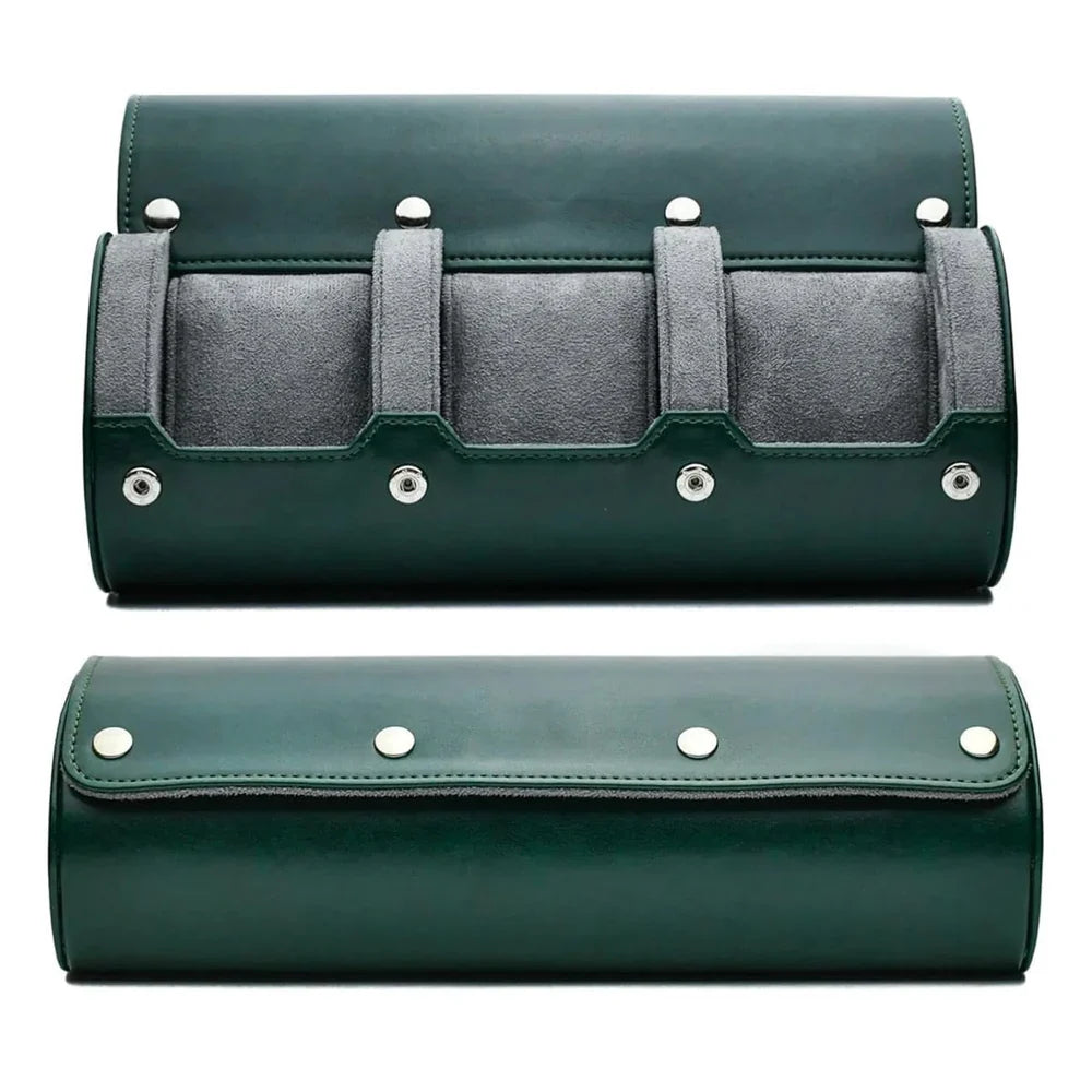 Leather Watch Storage Case for 3-6 Watches – Premium Organizer Box with Velvet Interior for Travel & Home Display | Thomler