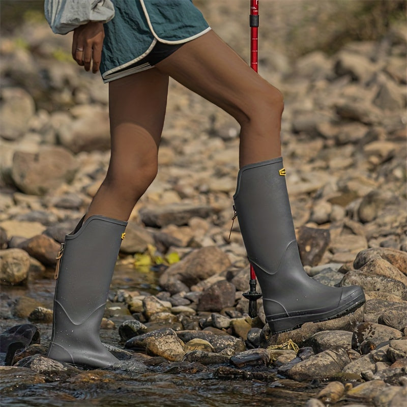 Tall Waterproof Rain Boots for Women – Anti-Slip Outdoor Footwear for Wet Weather, Garden, Festivals | Thomler