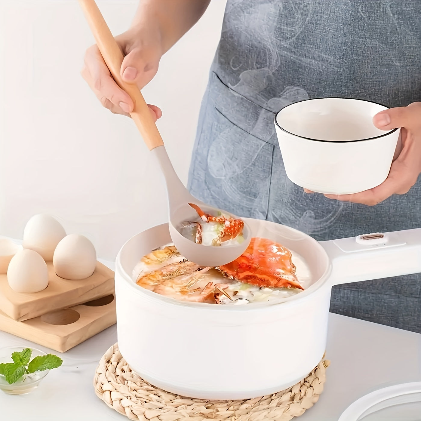 12-Piece Silicone Cooking Utensil Set with Wood Handles Heat Resistant Kitchen Tools for Nonstick Cookware Home Chef Spatula Spoon Whisk | Thomler