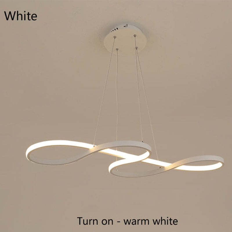 Treble Clef Hanging Ceiling Fixture – Metal & Silicone Statement Lamp for Dining Room & Living Room | Thomler