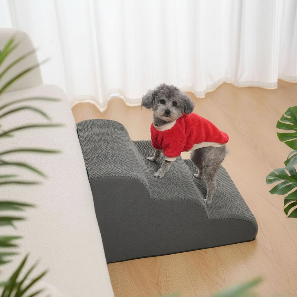 Cushioned Step Ramp for Small Dogs & Senior Pets – Indoor Furniture Access | Thomler