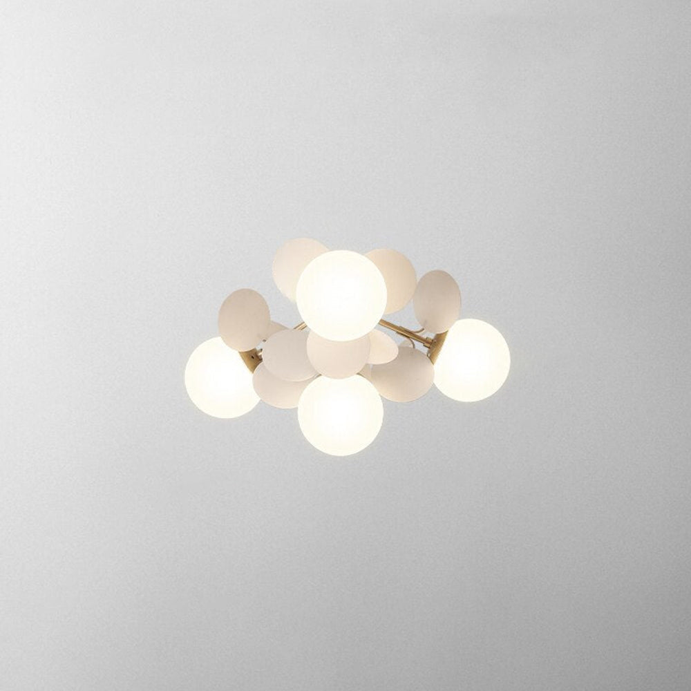 Modern Glass Acrylic Flower Branch LED Chandelier with Color Changing Light for Dining Room & Living Space | Thomler
