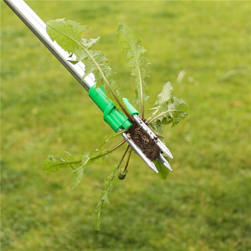 Stand-Up Weed Puller Tool with Root Remover for Lawns Gardens Patios Yards No Bending Telescoping Handle 39 Inches Gardening Hand Tool | Thomler