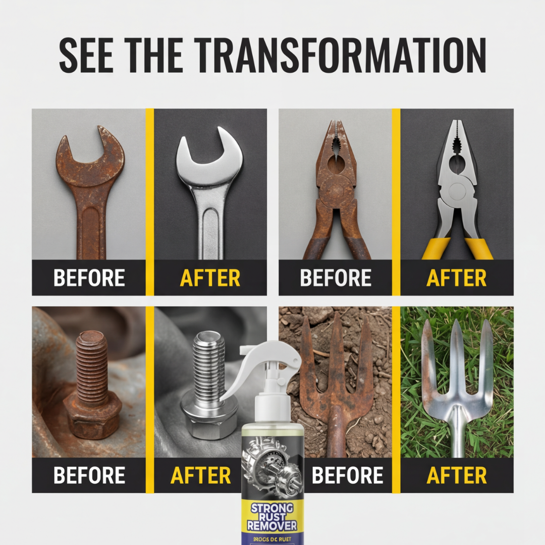 Corrosion Dissolver Spray for Metal Tools and Equipment – Iron Steel Chrome Oxidation Treatment – Works in Minutes for Workshop Garage Garde | Thomler