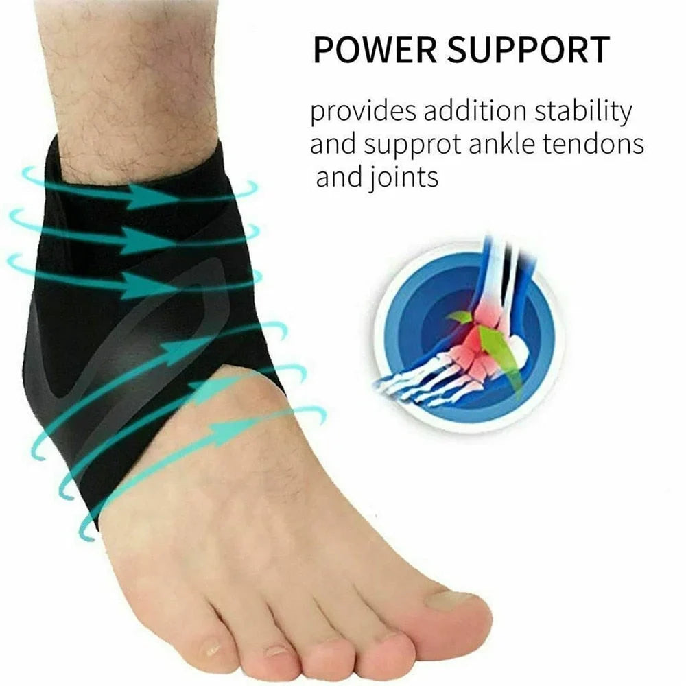 Adjustable Compression Ankle Brace with Wrap-Around Support for Plantar Fasciitis, Sprains & Tendonitis | Thomler