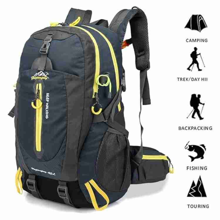 10.5-Gallon Lightweight Trekking Daypack with Padded Shoulder Straps – Waterproof Outdoor Hiking Rucksack for Weekend Adventures & | Thomler