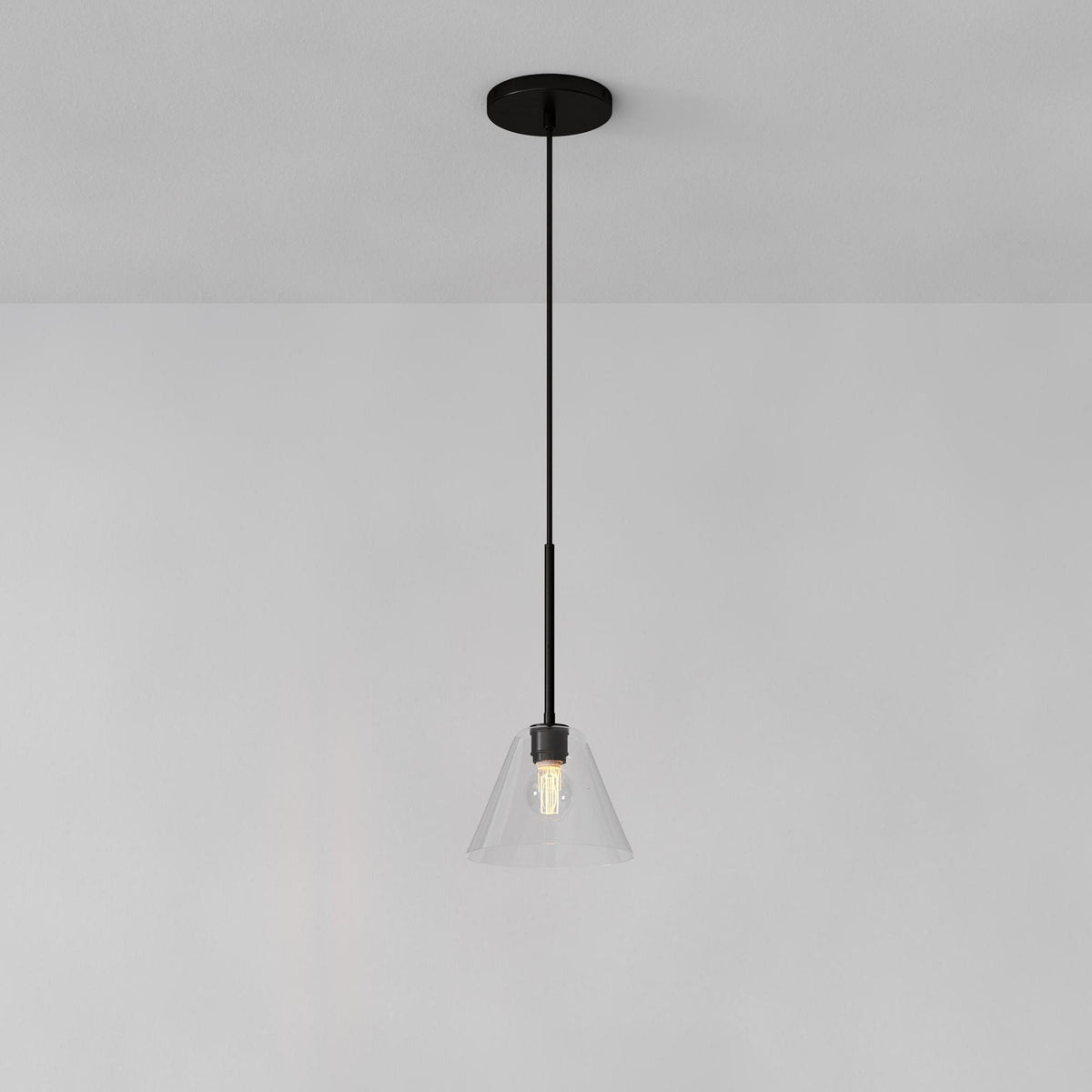 Tapered Glass Hanging Fixture with Metal Hardware for Island Dining Bar Overhead Lighting Home Kitchen | Thomler