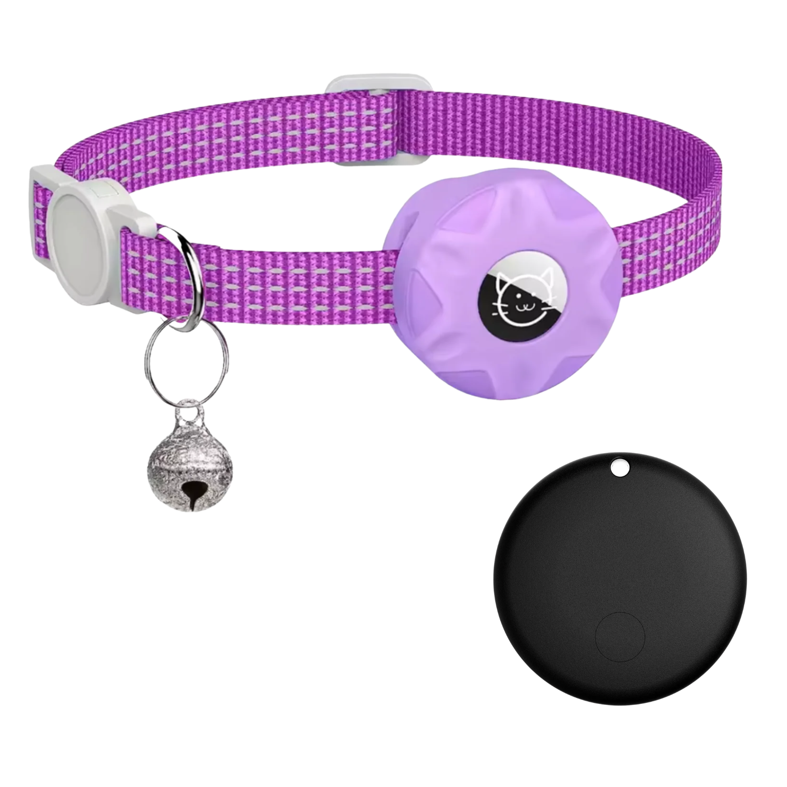 Pet Location Tracker Collar for Dogs & Cats with Android Network Connectivity and Reflective Safety Band | Thomler