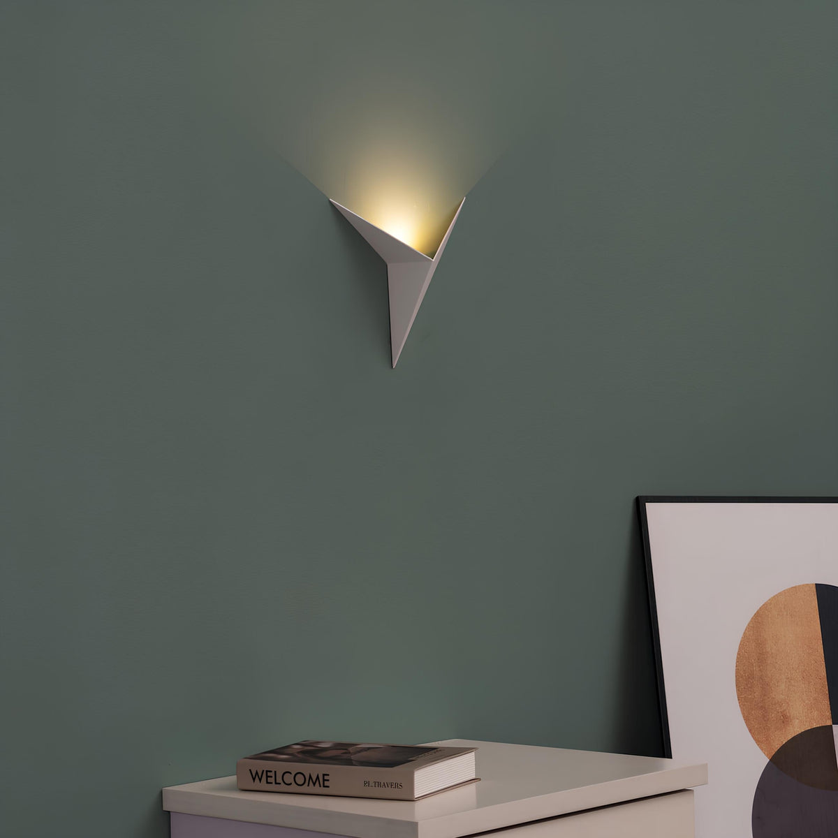 Triangle LED Wall Light Modern Geometric Sconce Nordic Home Lighting Fixture Adjustable Color | Thomler