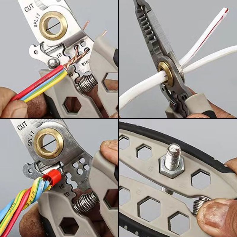 Professional Wire Stripper and Cutter Pliers for Electrical Work, Cable Prep, and Home Projects | Thomler