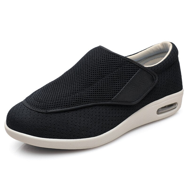 Extra-Wide Adjustable Velcro Shoes for Swollen Feet with Memory Foam Insoles – Breathable Diabetic-Friendly Slip-Resistant Sneakers for | Thomler