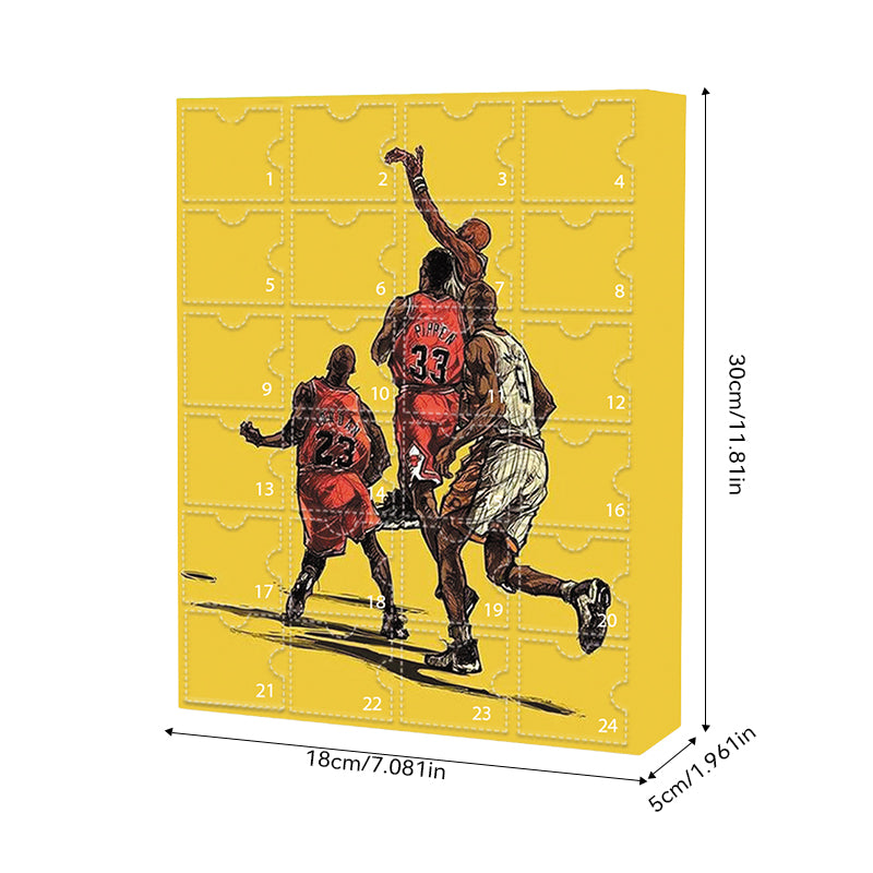 Basketball Holiday Countdown Calendar – 24-Day NBA Fan Gift Box for December | Thomler