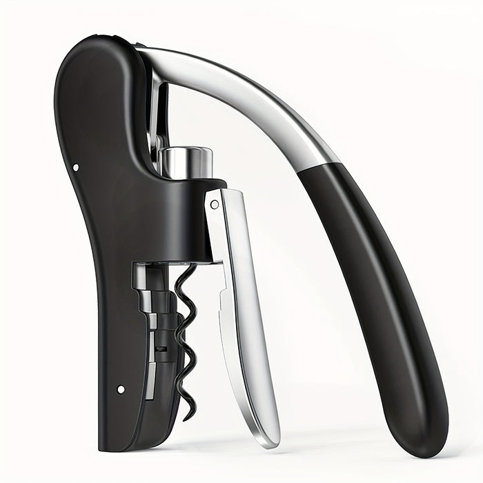 Ergonomic Corkscrew Wine Bottle Opener with Lever Mechanism – Home & Professional Use | Thomler